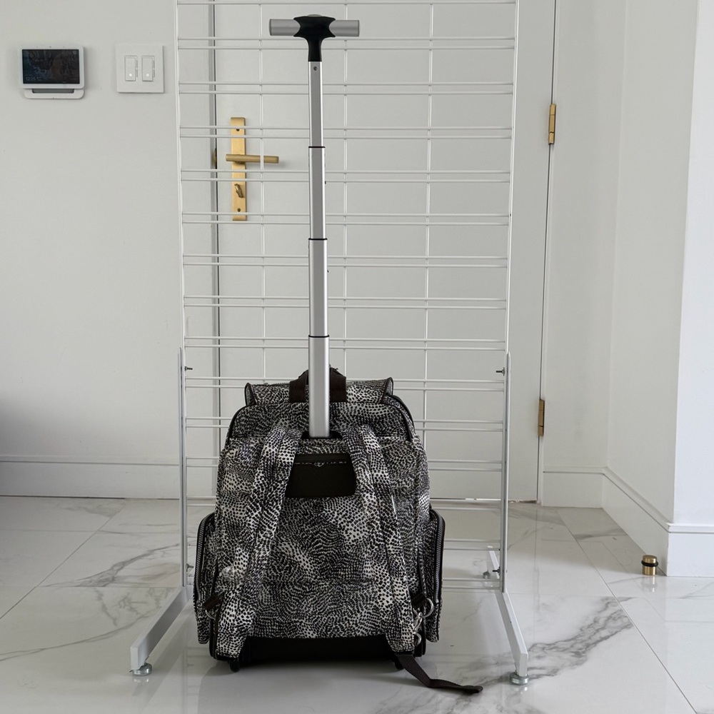Kipling Wheeled Backpack Carry-On Roller Safari Print NWT w/ Monkey - Picture 13 of 17